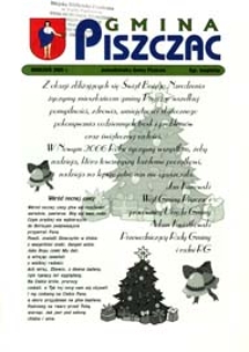 Gmina Piszczac : Bezpłatny Biuletyn Informacyjny Gminy Piszczac (grudzień 2005)
