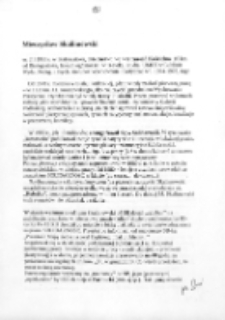 Autobiograafia Mieczysława Skalimowskiego