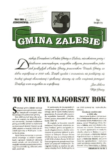 Gmina Zalesie: jednodniówka (maj 2001)