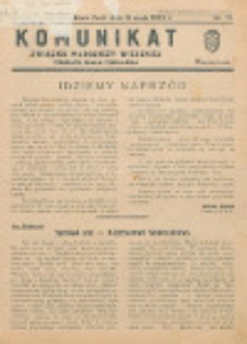 Komunikat Związku Młodzieży Wiejskiej Powiatu Biała Podlaska R. 4 (1933) nr 13