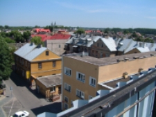 Widok z dachu budynku Telekomunikacji Polskiej SA na ul. Pocztowej w Białej Podlaskiej [fotografia]