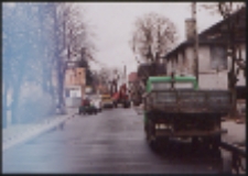 Ulica Artyleryjska - końcowy fragment naprzeciwko bramy cmentarza parafialnego w Białej Podlaskiej [fotografia]