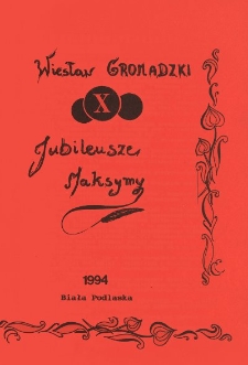 Jubileusze "Maksymy"