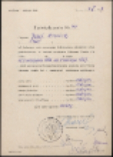 Zaświadczenie Nr 45