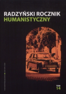 Radzyński Rocznik Humanistyczny T. 14 (2016)