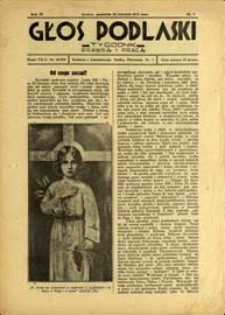 Głos Podlaski : tygodnik prawdą i pracą R. 9 (1938) nr 3