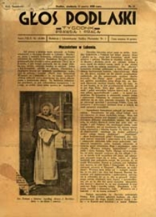 Głos Podlaski : tygodnik prawdą i pracą R. 9 (1938) nr 11