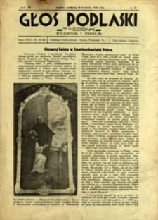 Głos Podlaski : tygodnik prawdą i pracą R. 9 (1938) nr 15