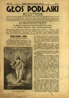 Głos Podlaski : tygodnik prawdą i pracą R. 9 (1938) nr 16