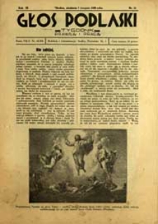 Głos Podlaski : tygodnik prawdą i pracą R. 9 (1938) nr 32