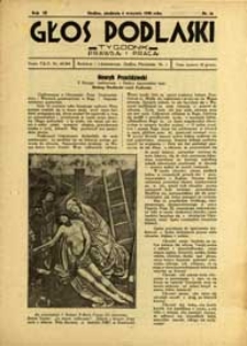 Głos Podlaski : tygodnik prawdą i pracą R. 9 (1938) nr 36