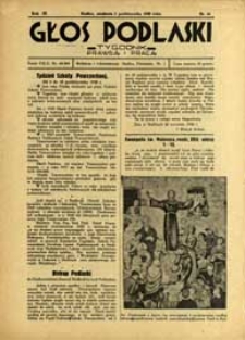 Głos Podlaski : tygodnik prawdą i pracą R. 9 (1938) nr 40
