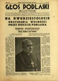 Głos Podlaski : tygodnik prawdą i pracą R. 9 (1938) nr 48