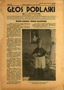 Głos Podlaski : tygodnik prawdą i pracą R. 7 (1936) nr 20
