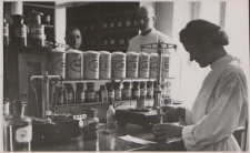 Frydel Stanisława przy pracy w aptece