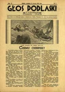 Głos Podlaski : tygodnik prawdą i pracą R. 10 (1939) nr 5