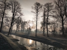 Okolice "parku radzwiłłowskiego" w Białej Podlaskiej - 16 lutego 2023 r. [fotografia]