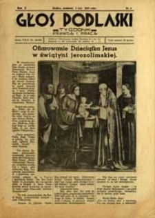 Głos Podlaski : tygodnik prawdą i pracą R. 10 (1939) nr 6