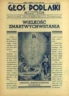Głos Podlaski : tygodnik prawdą i pracą R. 10 (1939) nr 15