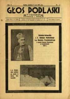 Głos Podlaski : tygodnik prawdą i pracą R. 10 (1939) nr 21
