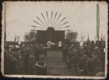 Pamiątka przysięgi młodego rocznika 35 p. p. w Brześciu n/B dnia 16 maja 1939 r. Nabożeństwo na poligonie 86 p. p. 1 Kompania CKM