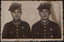 Franciszek Krzywda (po lewej). 1 Kompania CKM.