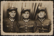 Franciszek Krzywda (w środku). 1 Kompania CKM