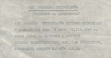 Akt nadania przywilejów Cechowi Szewskiemu w Międzyrzecu Podlaski, w dniu 17.03.1787 r. przez Adama na Klewaniu i Łukowie Księcia Czartoryskiego, Generała Ziem Podolskich, Komendanta Korpusu Kadetów J.K.M.