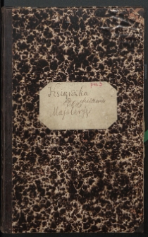 Książka Zapisu Majsterij Cechu Mularskiego - 1846 r.