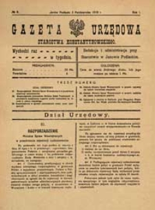 Gazeta Urzędowa Starostwa Konstantynowskiego R.1 (1919) nr 8