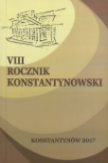 Rocznik Konstantynowski T. 8 (2017)
