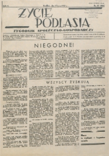 Życie Podlasia: pismo społeczno-gospodarcze R. 4 (1937) nr 27 (166)