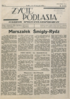 Życie Podlasia: pismo społeczno-gospodarcze R. 3 (1936) nr 46 (133)
