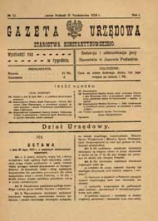 Gazeta Urzędowa Starostwa Konstantynowskiego R.1 (1919) nr 12