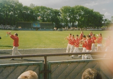 Defilada w Filii Akademii Wychowania Fizycznego w Białej Podlaskiej [fotografia]