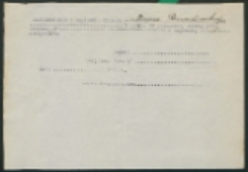 Zawiadominie o zapisaniu dziecka Marjana Rozwadowskiego.