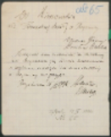 Do kierownictwa Powszechnej Szkoły w Rogoźnicy