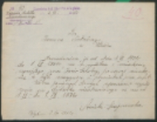 Do dozoru szkolnego w Tłuścu.