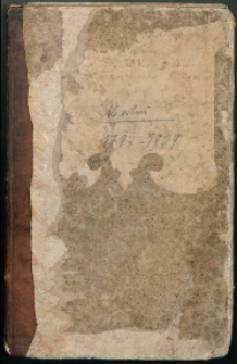 Księga zgonów za lata 1797-1809