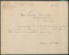 Do Pana Edwarda Kamińskiego, Opiekuna Szkolnego w Rogźniczce