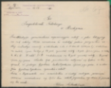 Do Inspektora Szkolnego w Radzyniu.