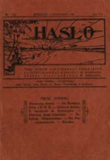 Hasło : pismo uczni&oacute;w Państwowego Seminarium Nauczycielskiego Męskiego w Siedlcach R. 8 (1929) nr 1 (25)