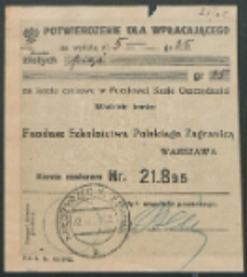 Potwierdzenie dla wpłacającego