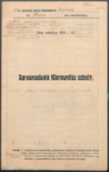 Sprawozdanie kierownika szkoły. Rok szkolny 1932/1933.