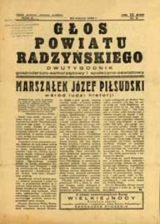 Głos Powiatu Radzyńskiego : dwutygodnik gospodarczo-społeczno-oświatowy R. 10 (1934) nr 6