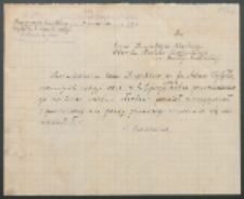 Do Pana Inspektora Szkolnego Obwodu Bialsko-Podlaskiego w Białej Podlaskiej.