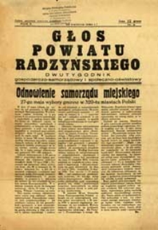 Głos Powiatu Radzyńskiego : dwutygodnik gospodarczo-społeczno-oświatowy R. 10 (1934) nr 8