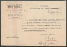 Pismo Kuratorium Okęgu Szkolnego Lubelskiego z dnia 1 grudnia 1936 r.