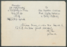 Do Pana Inspektora Szkolnego Obwodu Bialsko-Podlaskiego w Białej Podlaskiej.