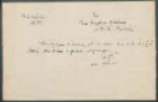 Do Pana Inspektora Szkolnego w Białej Podlaskiej.